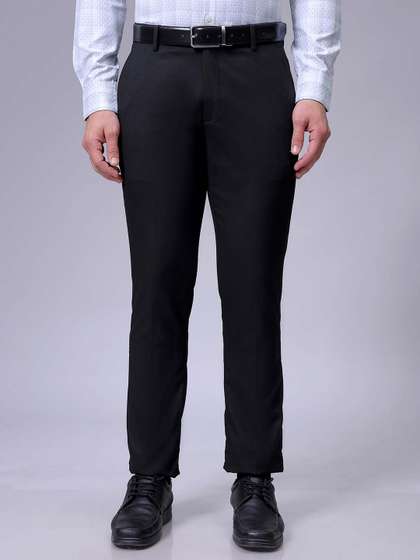 The Indian Garage
                          Co. X Luxe Men Slim Fit Formal Trousers