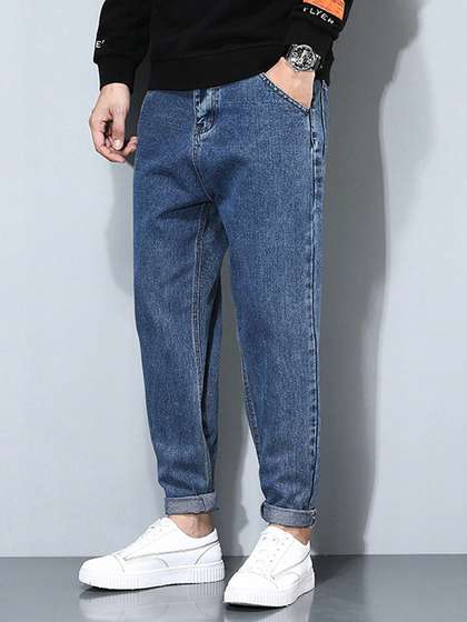 Ben Martin Men
                        Carrot Tapered Fit High-Rise Stretchable Jeans