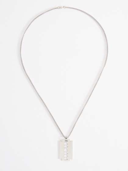 THE BEAR HOUSE Men
                    Stainless Steel Pendant With Chain