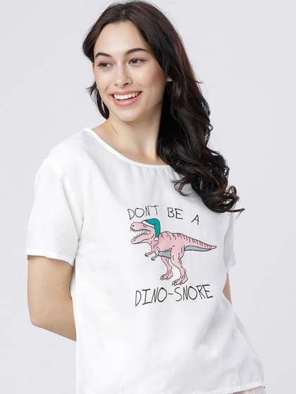 Tokyo Talkies Women
                        Graphic Printed Round Neck T-shirt