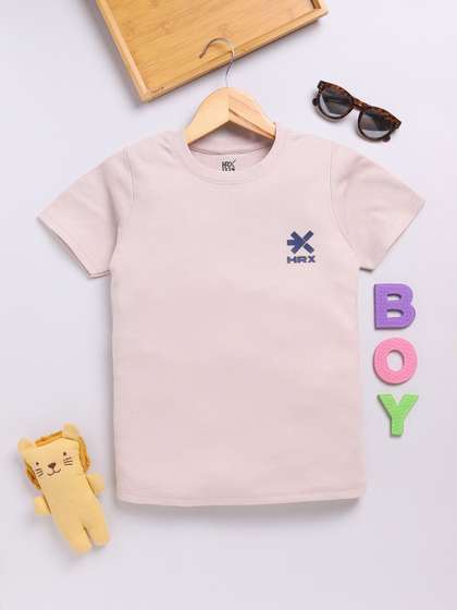 HRX by Hrithik Roshan
                    Boys Textured T-shirt