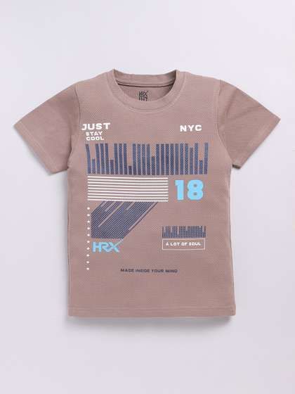 HRX by Hrithik Roshan
                    Boys Printed T-shirt