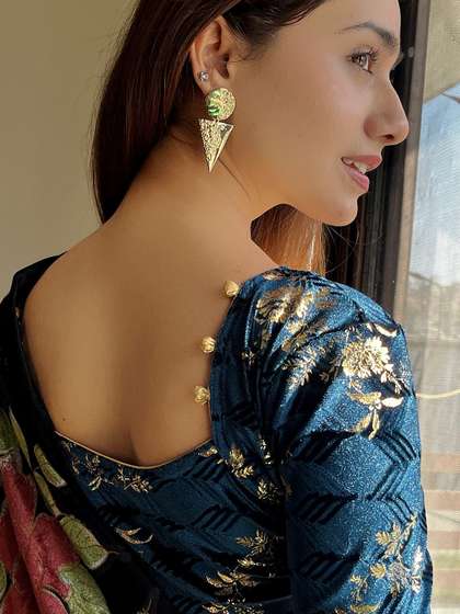 Bindigasm's Advi Women Non-Padded Saree Blouse