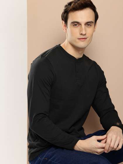 encore by INVICTUS Henley Neck T-shirt