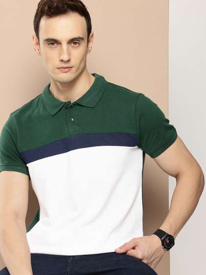 encore by INVICTUS Colourblocked Polo T-shirt