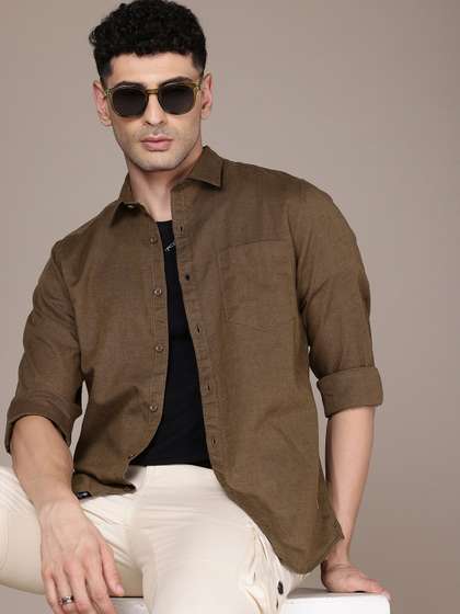 Roadster Men Premium
                      Linen Cotton Casual Shirt