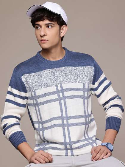 Roadster Men Checked
                        Pullover