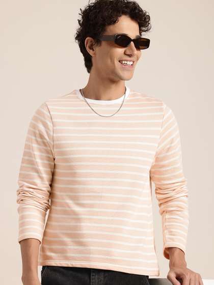 HERE&NOW Striped Pure Cotton T-shirt