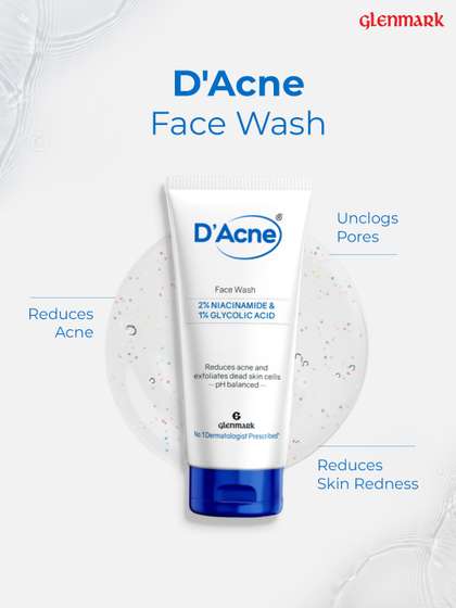 D'Acne Soft Face Wash
                    Mild Cleanser to Prevent Acne with Niacinamide &
                    Glycolic Acid -100g