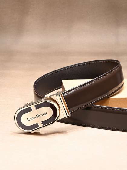 LOUIS STITCH Premium VT
                    Leather Men Auto Lock Buckle Belt