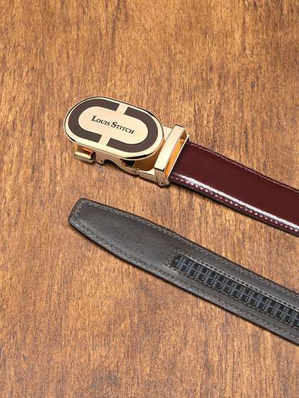 LOUIS STITCH Premium VT
                    Leather Men Auto Lock Buckle Belt