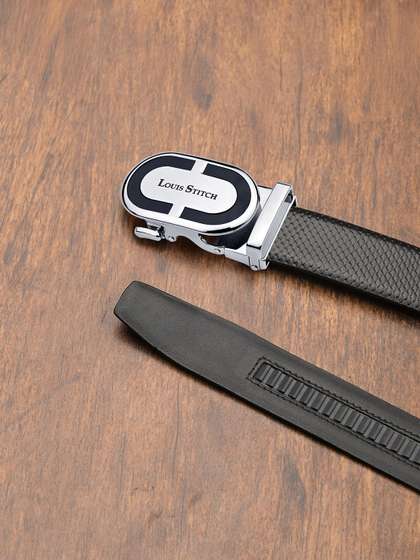 LOUIS STITCH Premium VT
                    Leather Men Auto Lock Buckle Belt