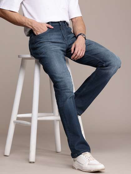 Nautica Men Straight Fit Low-Rise Light Fade Stretchable Jeans