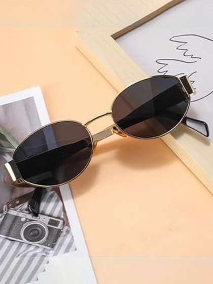 DressBerry Women
                        Round Sunglasses with UV Protected Lens 5888
                        Gold black
