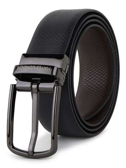 Hayes London Men Genuine
                    Leather Belts Reversible Durable Belt Viper