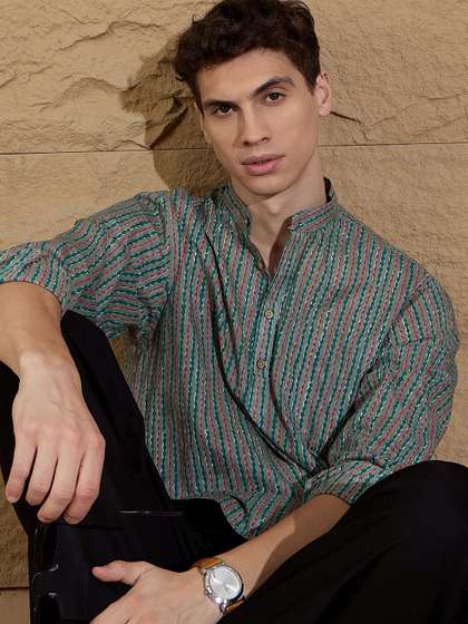 DENNISON Pure Cotton Straight Kurta