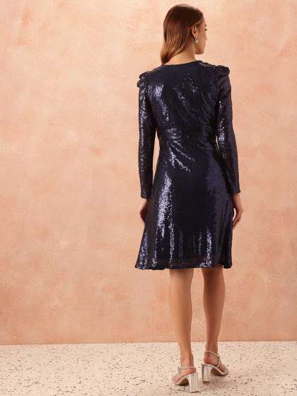 all about you Embellished Fit & Flare Dress