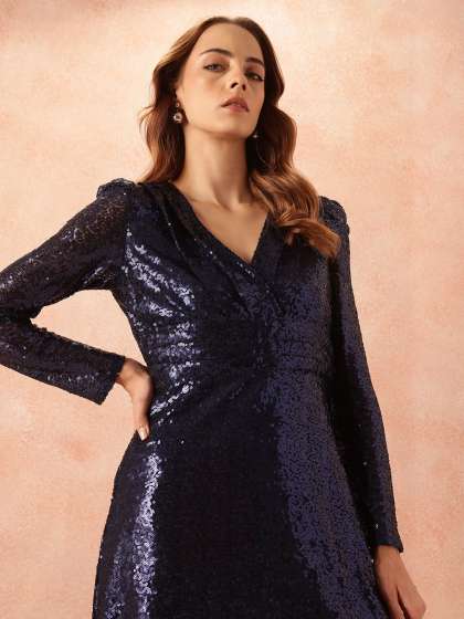 all about you Embellished Fit & Flare Dress