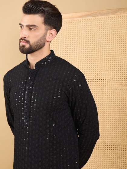 Ethnic Bay Men Embroidered Kurta