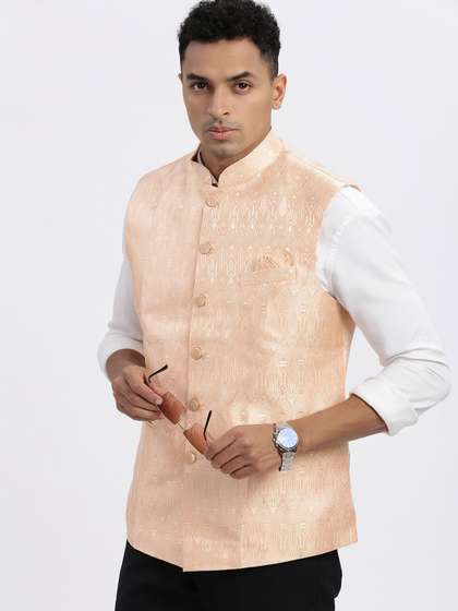 SHOWOFF Printed Nehru Jackets