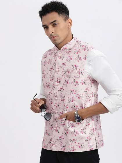 SHOWOFF Printed Nehru Jackets