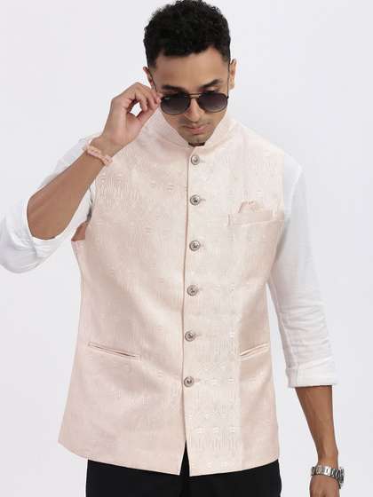 SHOWOFF Printed Nehru Jackets
