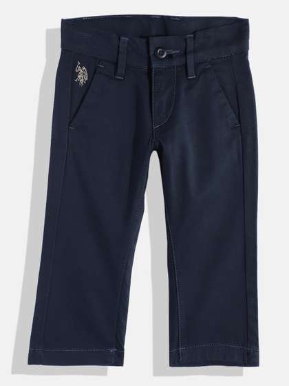 U.S. Polo Assn. Kids
                    Boys Regular Fit Trousers