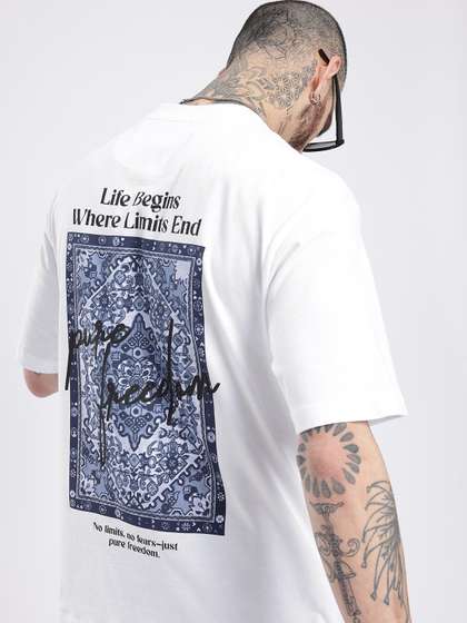 glitchez Printed Oversized T-shirt
