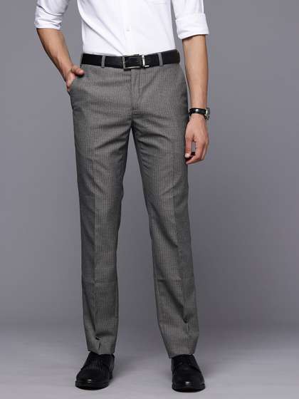 Raymond Men Striped
                        Slim Fit Formal Trousers