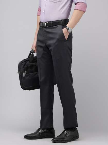Park Avenue Men
                        Textured Formal Trousers