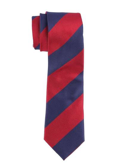 The Tie Hub Men Striped
                    Broad Tie