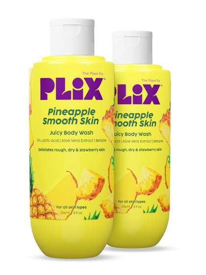 PLIX THE PLANT FIX
                        Set of 2 Pineapple Smooth Skin Exfoliating Body
                        Wash - 236 ml each