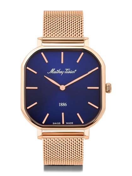 Mathey-Tissot Women
                        Swiss Made Monsoon Square Quartz Blue Dial Watch
                        - D7917PBU