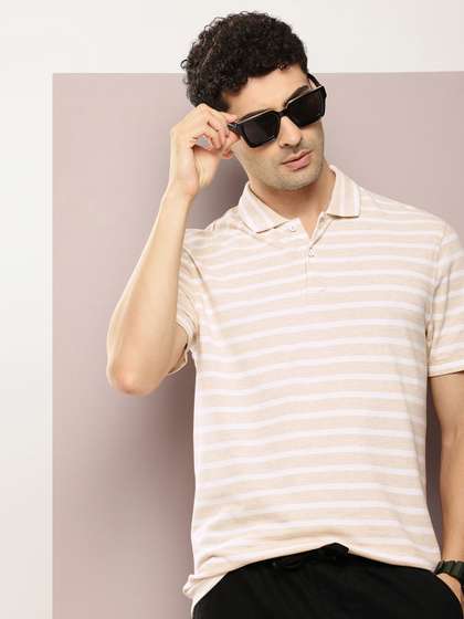 Kook N Keech Men Striped Polo Collar T-shirt