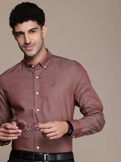 Nautica Men Pure Cotton Classic Slim Fit Formal Shirt