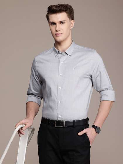 Nautica Men Pure Cotton Classic Slim Fit Formal Shirt