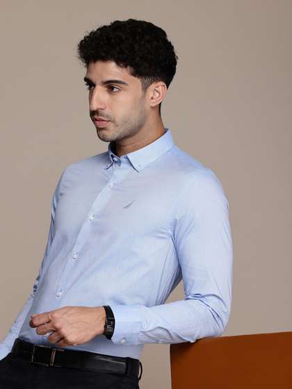 Nautica Men Premium Slim Fit Pure Cotton Formal Shirt