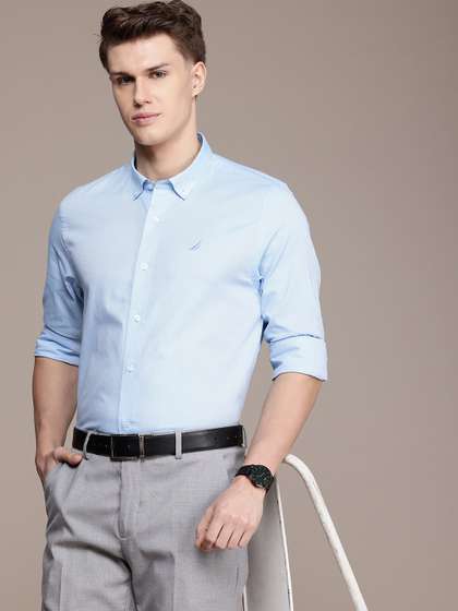 Nautica Pure Cotton Classic Slim Fit Formal Shirt