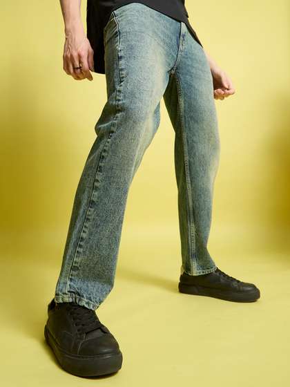 Bene Kleed Men Blue
                        Relaxed Fit Mid-Rise Denim Jeans