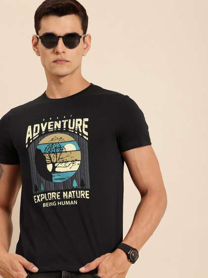 Being Human Graphic Printed Pure Cotton T-shirt
