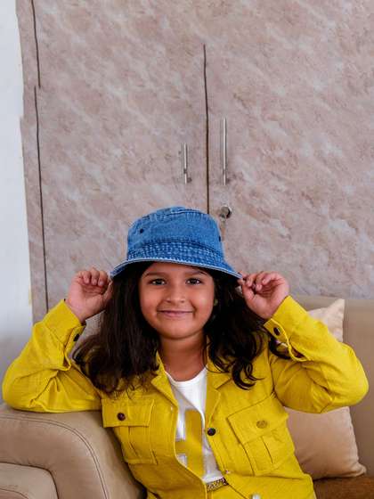 DukieKooky Kids Cotton
                      Bucket Hat