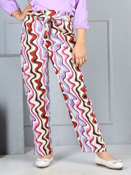 Cutiekins Printed Flared Palazzos