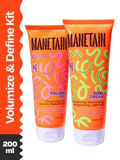 MANETAIN Set Of 2 Curl
                    Cream & Volume Gel For Define Kit - 200 ml Each