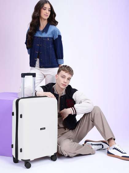 WROGN Textured 360
                        Degree Rotation Hard Sided Medium Size Trolley
                        Bag - 74.93L