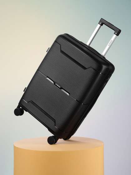 WROGN Textured 360
                          Degree Rotation Hard-Sided Medium-Sized
                          Trolley Bag - 74.93 L