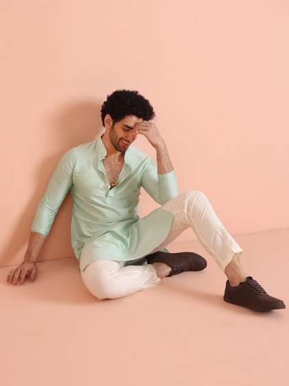 KISAH Mandarin Collar Straight Kurta