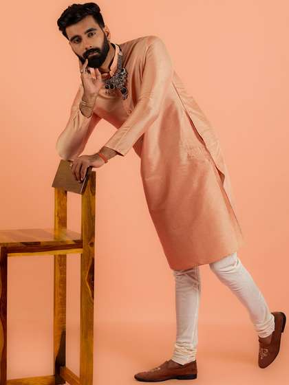 KISAH Mandarin Collar Straight Kurta