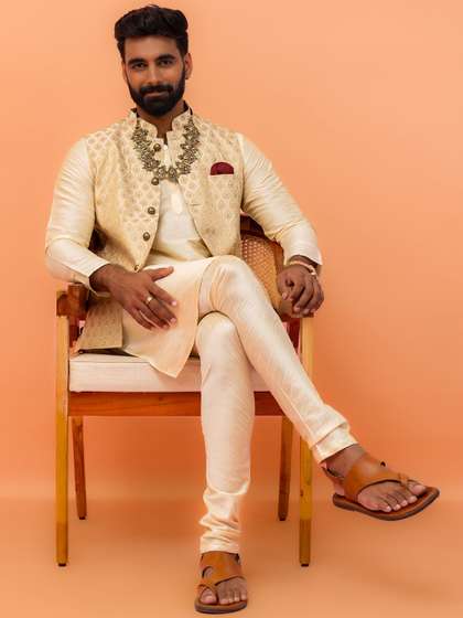 KISAH Mandarin Collar Nehru Jackets