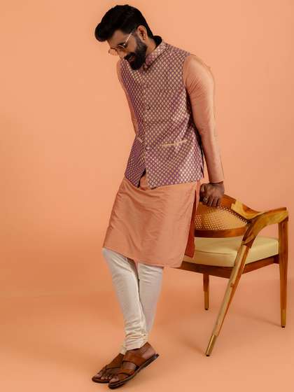 KISAH Mandarin Collar Nehru Jackets