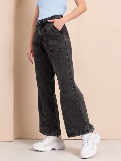 Mast & Harbour
                          Women Light Fade Flared Bleached Stretchable
                          Jeans